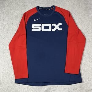 Chicago White Sox Jersey Mens L Nike Batting Practice Sweatshirt Long Sleeve